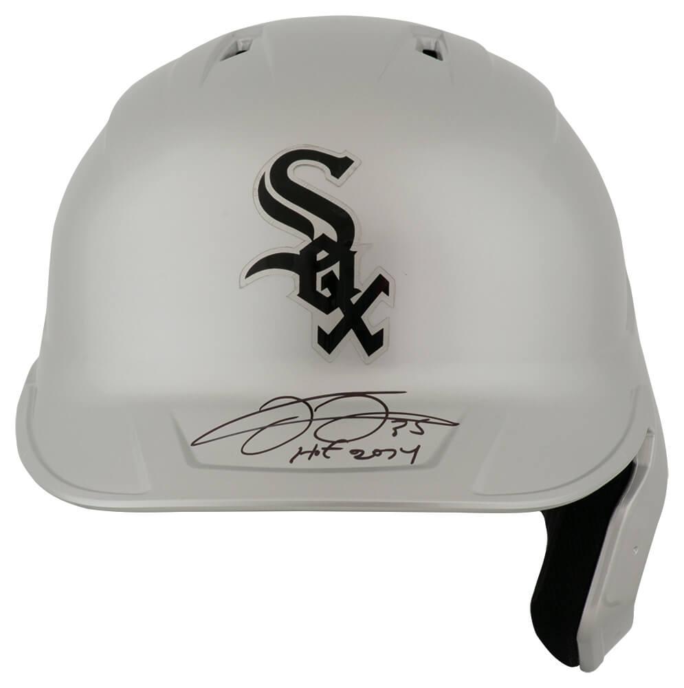 Frank Thomas Signed White Sox Full-Size Chrome Batting Helmet Inscribed "HOF 2014" (Schwartz) at PristineAuction.com Frank Thomas Signed White Sox Full-Size Chrome Batting Helmet Inscribed "HOF 2014" (Schwartz) at PristineAuction.com