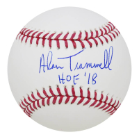 Alan Trammell Signed OML Baseball Inscribed "HOF '18" (Schwartz) at PristineAuction.com