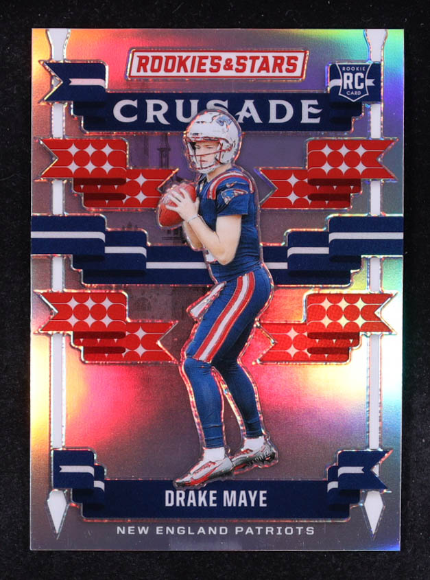 Drake Maye 2024 Rookies and Stars Crusade Silver #22 RC at PristineAuction.com Drake Maye 2024 Rookies and Stars Crusade Silver #22 RC at PristineAuction.com