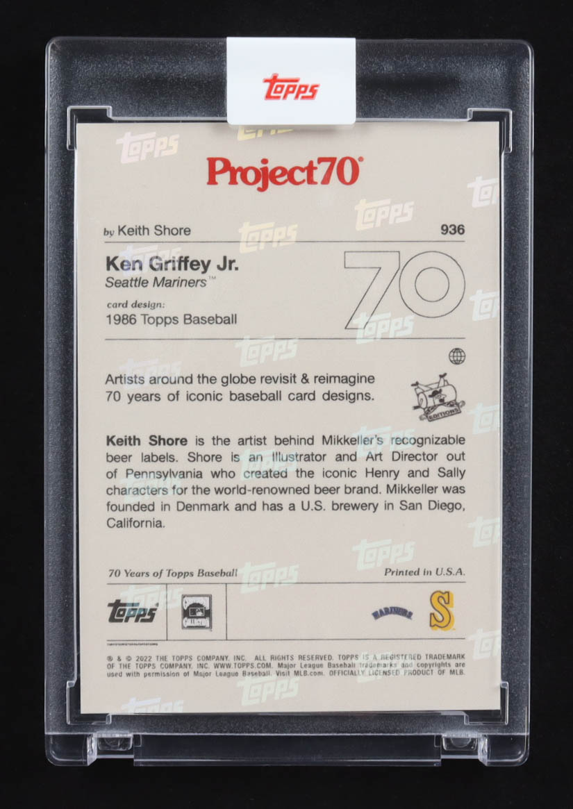 Ken Griffey Jr. 2022 Topps Project 70 #936 / Keith Shore at PristineAuction.com Ken Griffey Jr. 2022 Topps Project 70 #936 / Keith Shore at PristineAuction.com