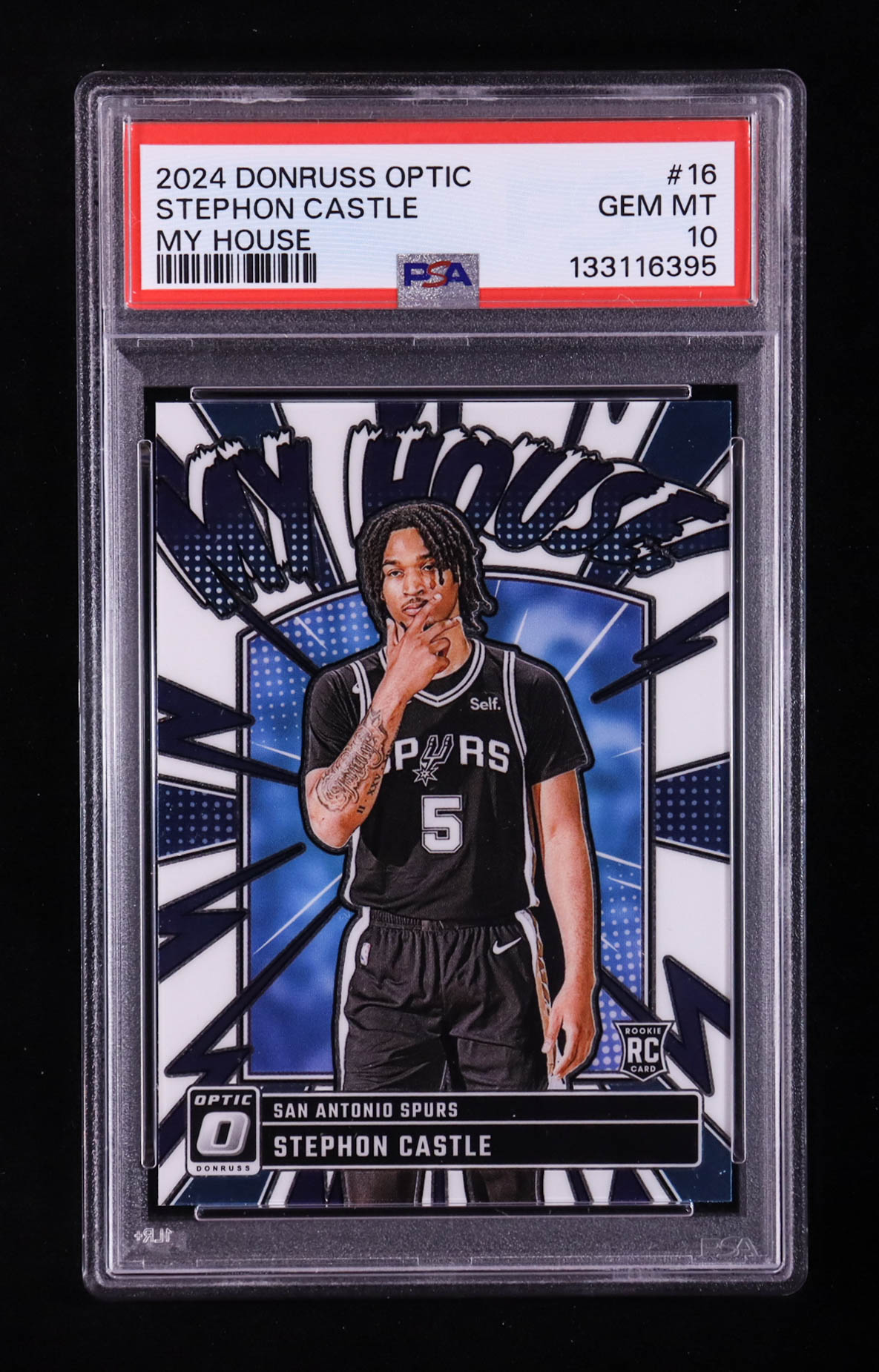 Stephon Castle 2024-25 Donruss Optic My House #16 RC (PSA 10) at PristineAuction.com Stephon Castle 2024-25 Donruss Optic My House #16 RC (PSA 10) at PristineAuction.com