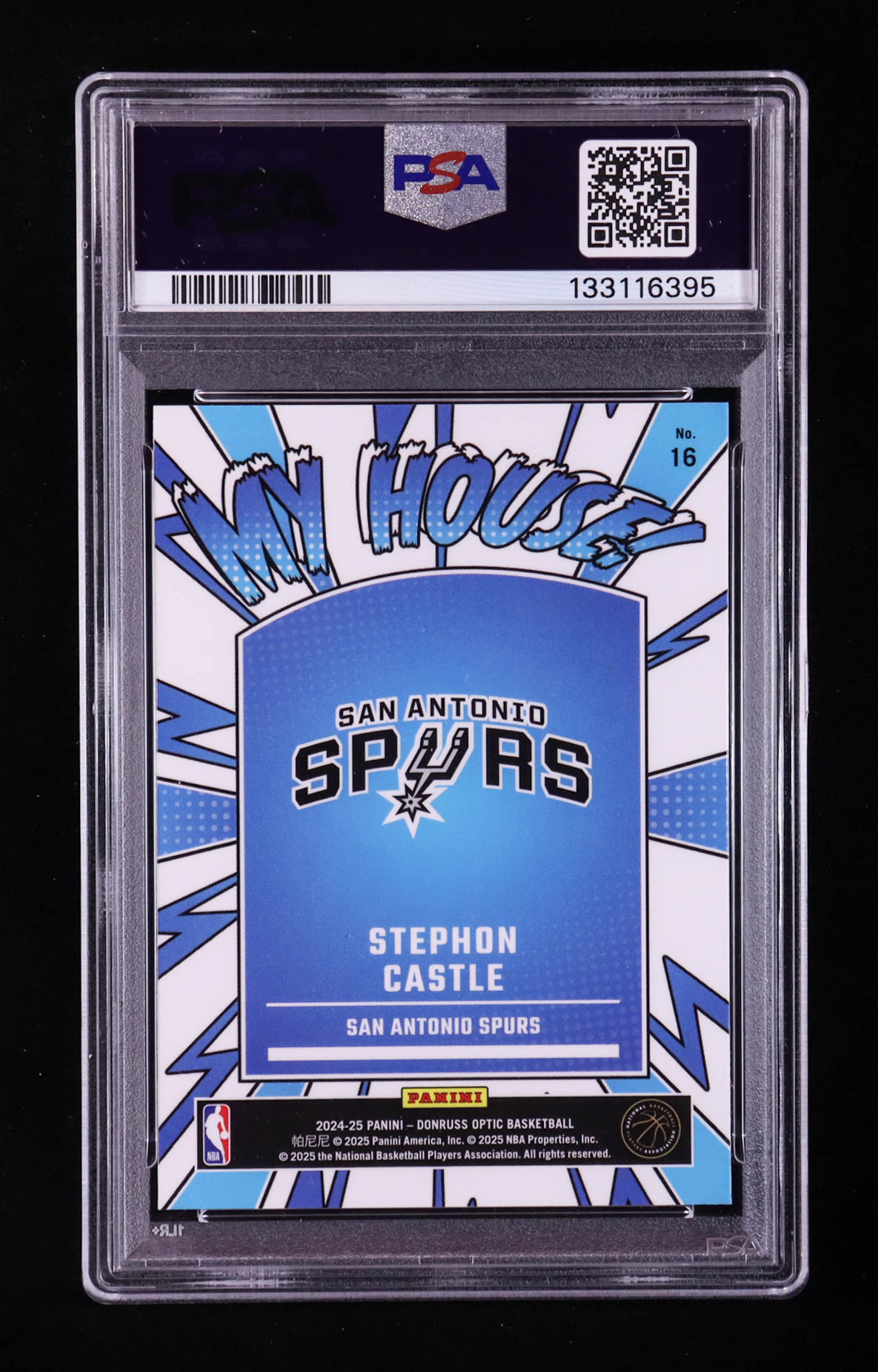 Stephon Castle 2024-25 Donruss Optic My House #16 RC (PSA 10) at PristineAuction.com Stephon Castle 2024-25 Donruss Optic My House #16 RC (PSA 10) at PristineAuction.com