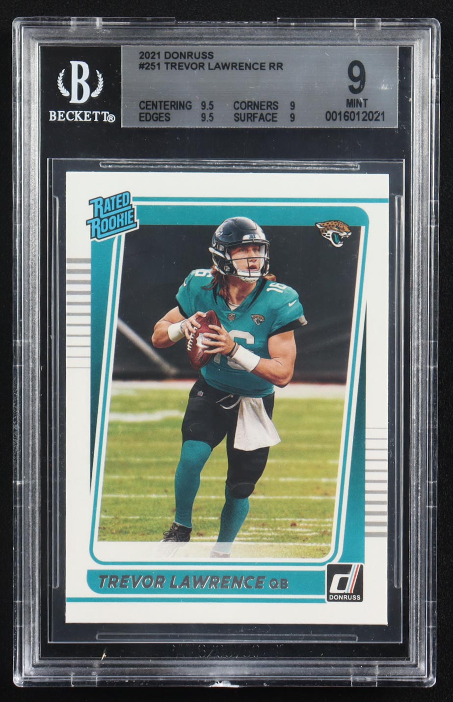 Trevor Lawrence 2021 Donruss #251 RR RC (BGS 9) at PristineAuction.com Trevor Lawrence 2021 Donruss #251 RR RC (BGS 9) at PristineAuction.com