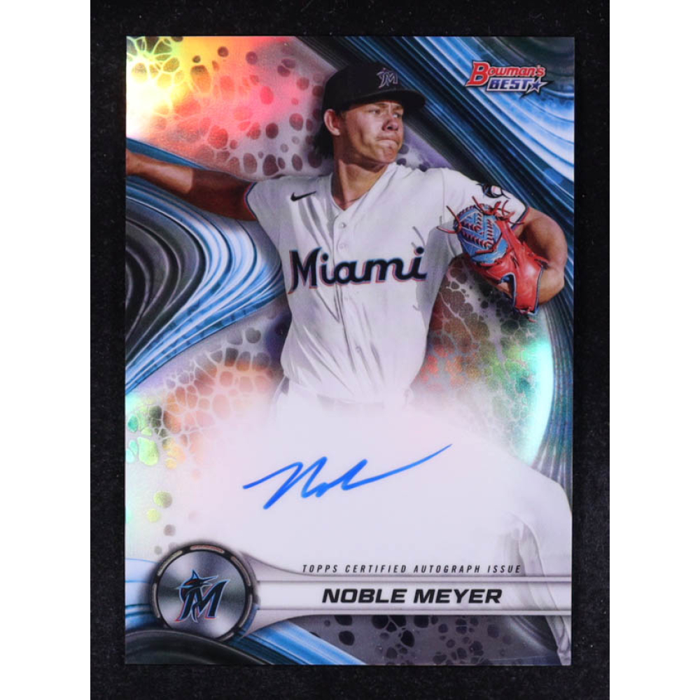 Noble Meyer 2024 Bowman's Best Best of '24 Autographs Refractors #B24NM RC at PristineAuction.com
