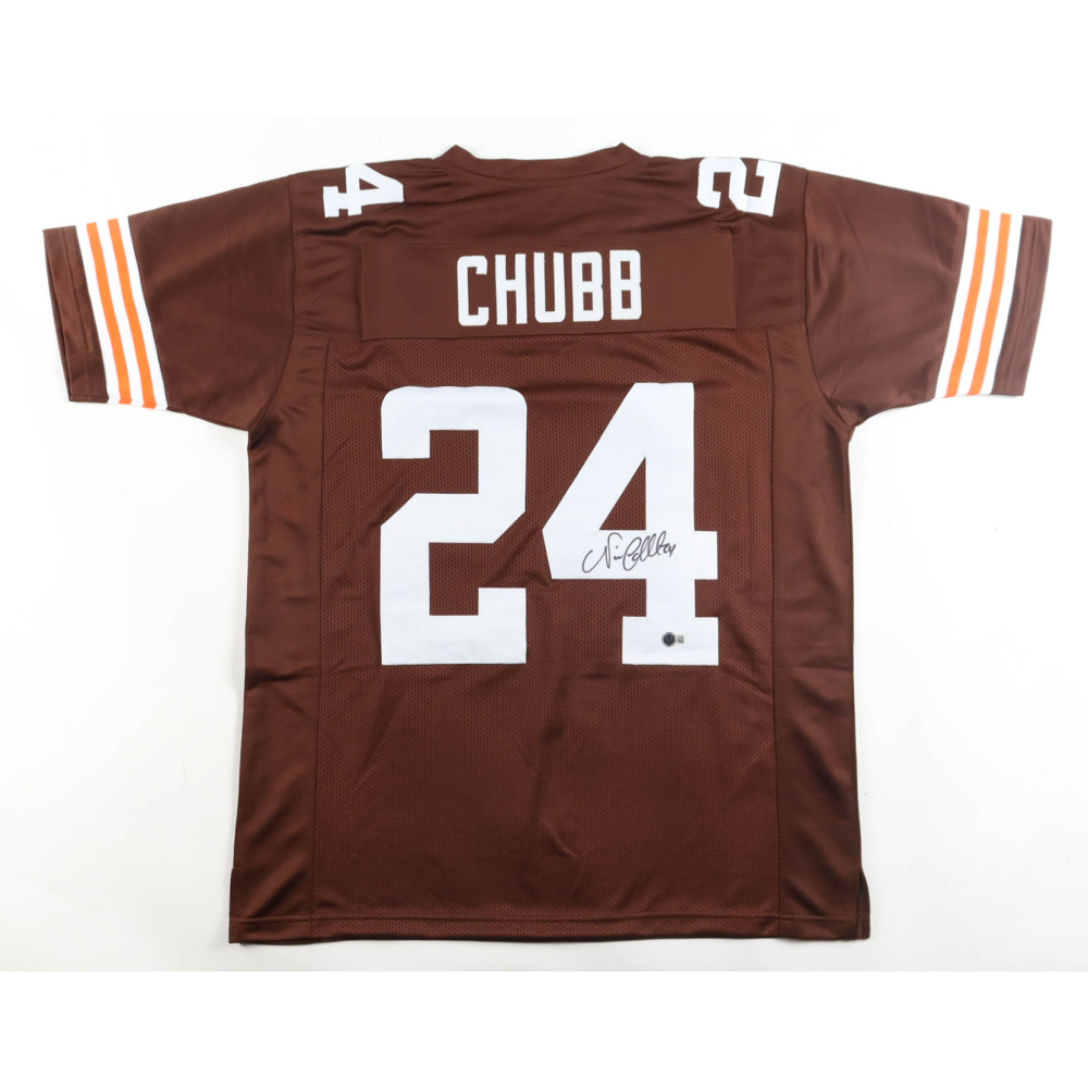 Nick Chubb Signed Jersey (Beckett) at PristineAuction.com