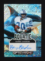 Barry Sanders 2025 Leaf Optichrome Aquatic Blue Shimmer #A-BS1 #1/1 at PristineAuction.com