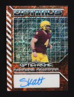 Cam Skattebo 2025 Leaf Optichrome Optimus Orange Shimmer Auto #OA-CS1 RC #2/4 at PristineAuction.com