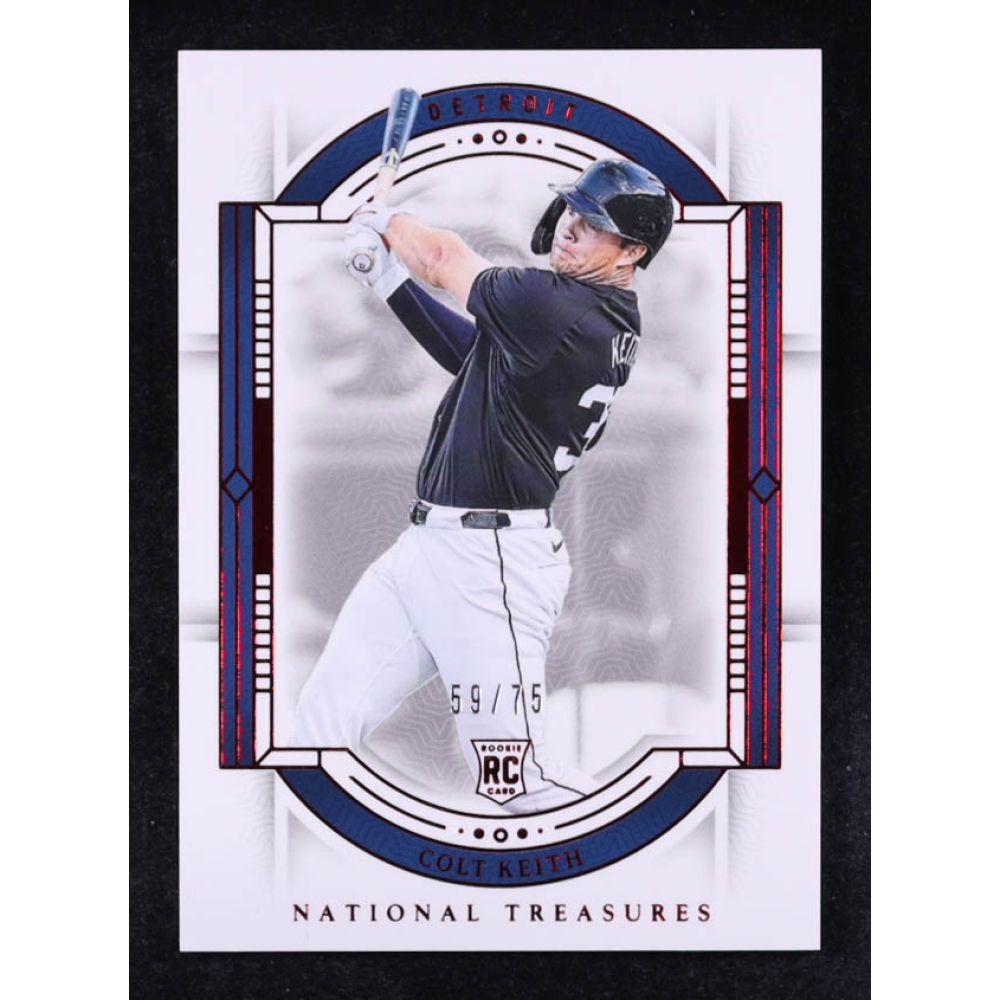 Colt Keith 2024 Panini National Treasures Red #54 #59/75 RC at PristineAuction.com