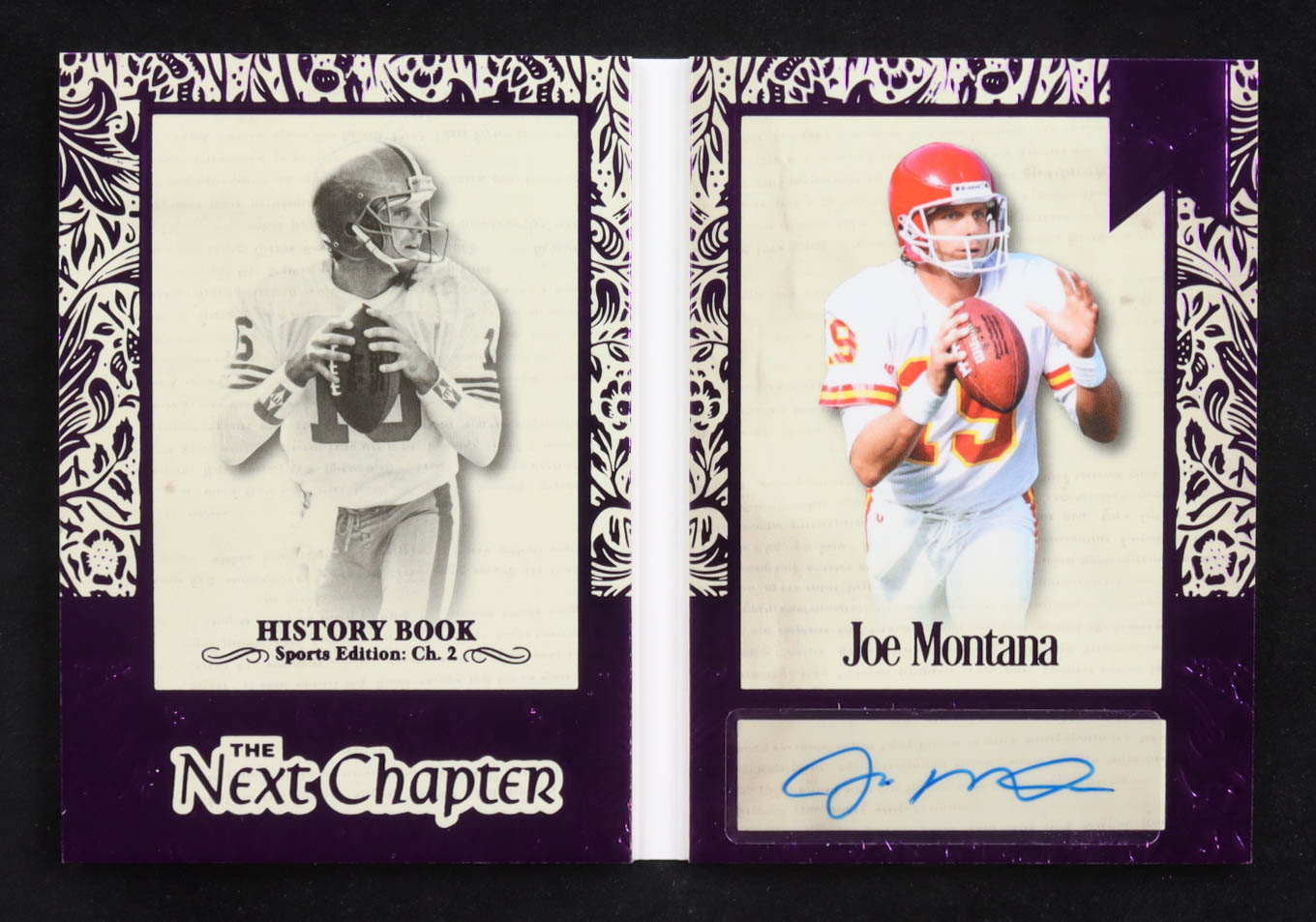 Joe Montana 2025 Leaf The Next Chapter Purple Auto #NC-JM1 #03/10 at PristineAuction.com Joe Montana 2025 Leaf The Next Chapter Purple Auto #NC-JM1 #03/10 at PristineAuction.com