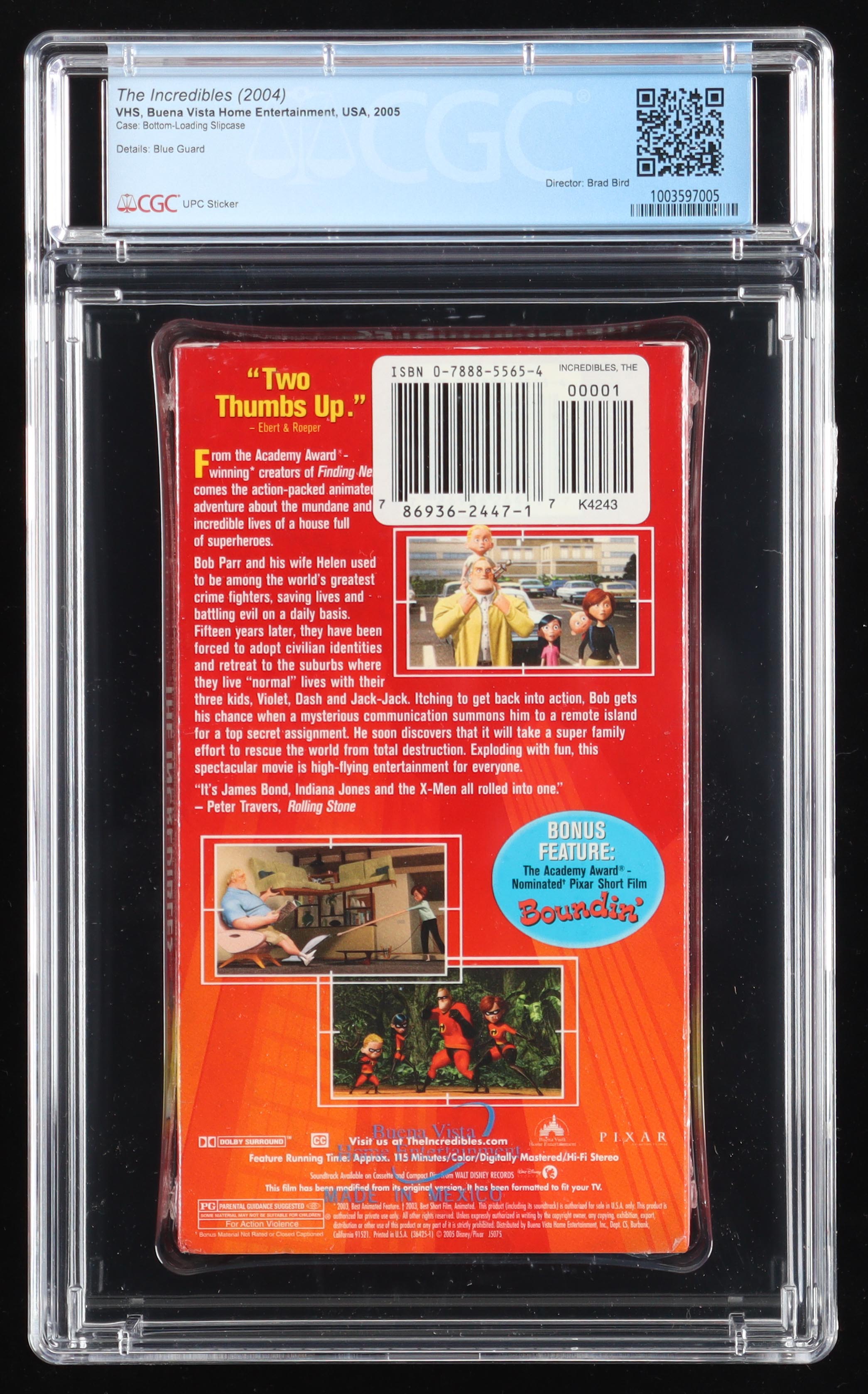 2004 "The Incredibles" Factory Sealed VHS Tape (CGC 9.4) at PristineAuction.com 2004 "The Incredibles" Factory Sealed VHS Tape (CGC 9.4) at PristineAuction.com