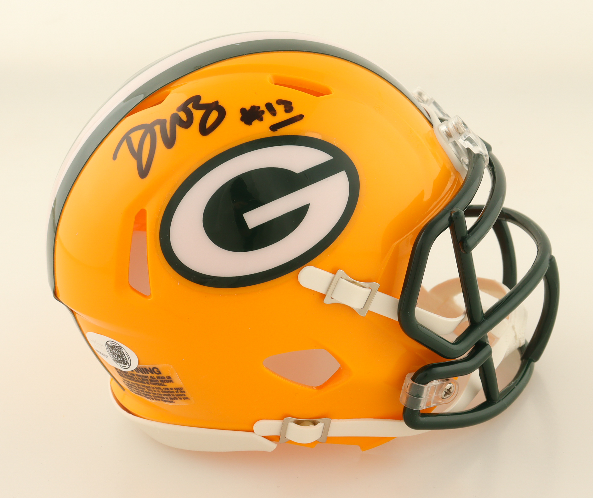 Dontayvion Wicks Signed Packers Speed Mini Helmet (JSA) at PristineAuction.com Dontayvion Wicks Signed Packers Speed Mini Helmet (JSA) at PristineAuction.com