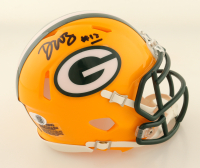 Dontayvion Wicks Signed Packers Speed Mini Helmet (JSA) at PristineAuction.com