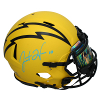 Justin Herbert Signed Chargers Full-Size Authentic On-Field Rave Alternate Speed Helmet with Custom Visor (Fanatics) at PristineAuction.com