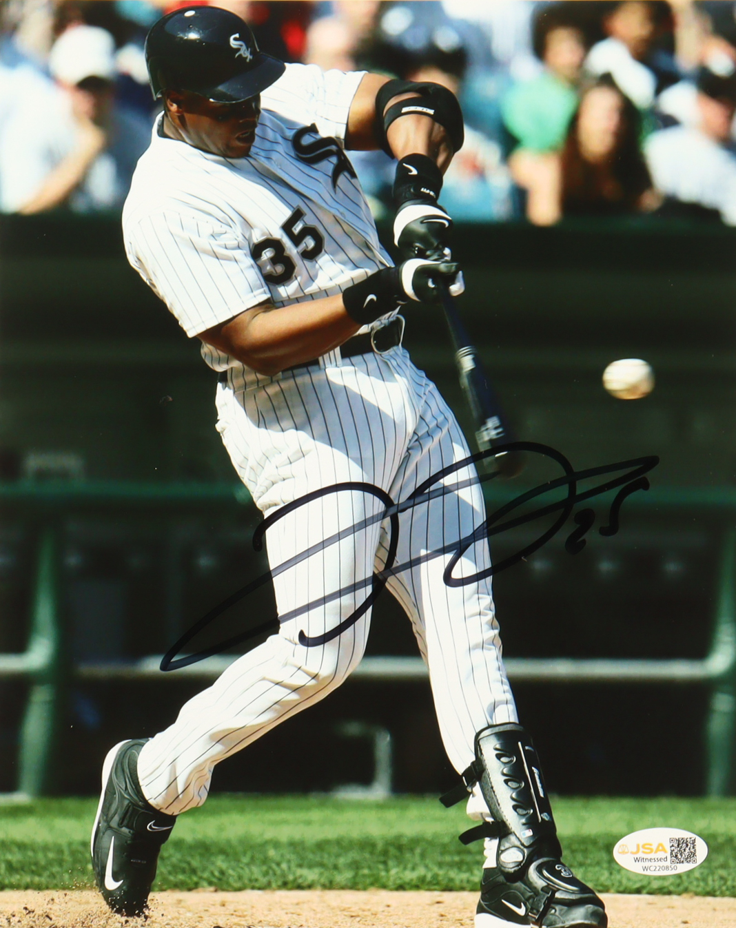 Frank Thomas Signed White Sox 8x10 Photo (JSA) at PristineAuction.com Frank Thomas Signed White Sox 8x10 Photo (JSA) at PristineAuction.com