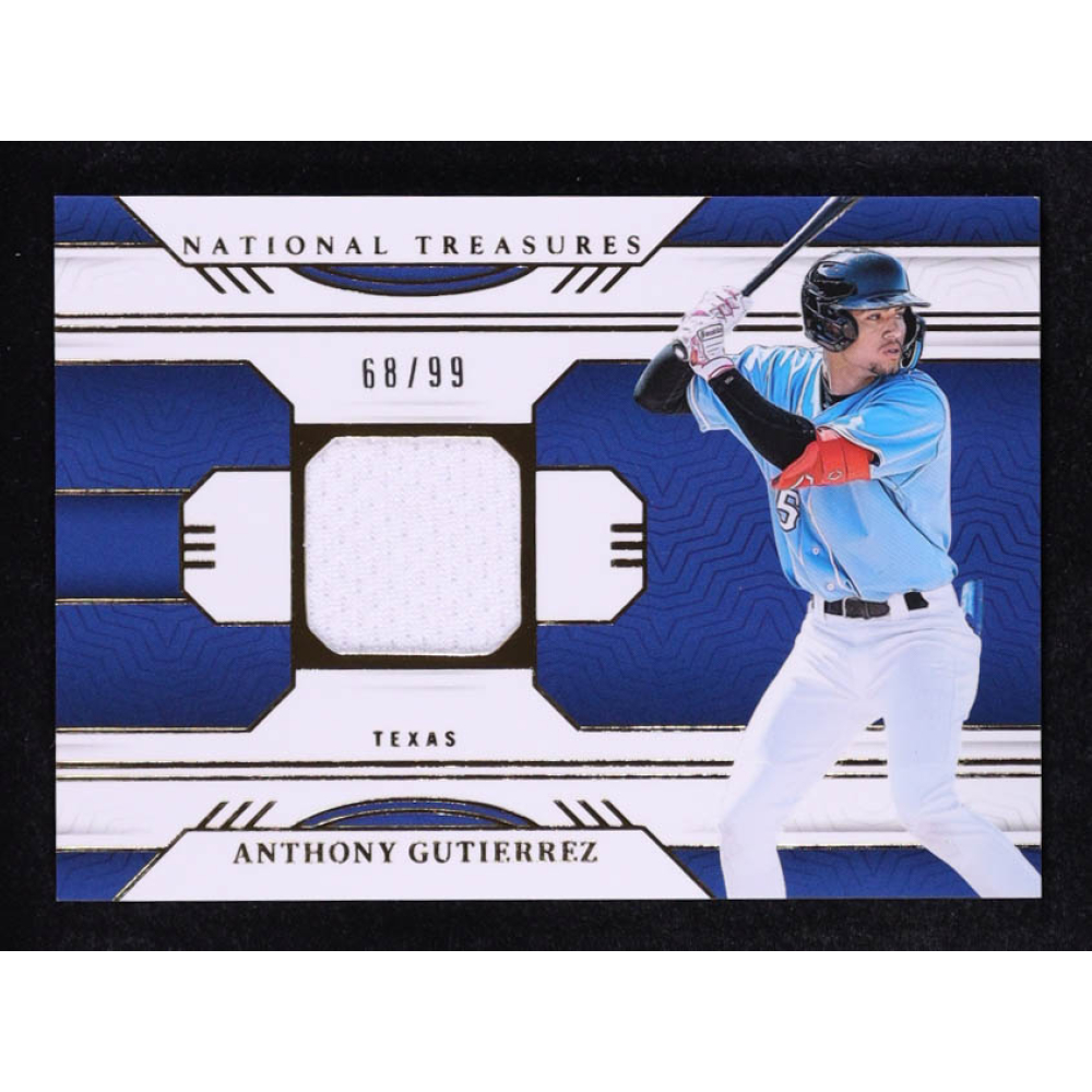 Anthony Gutierrez 2024 Panini National Treasures Game Gear Swatches #28 #68/99 RC at PristineAuction.com