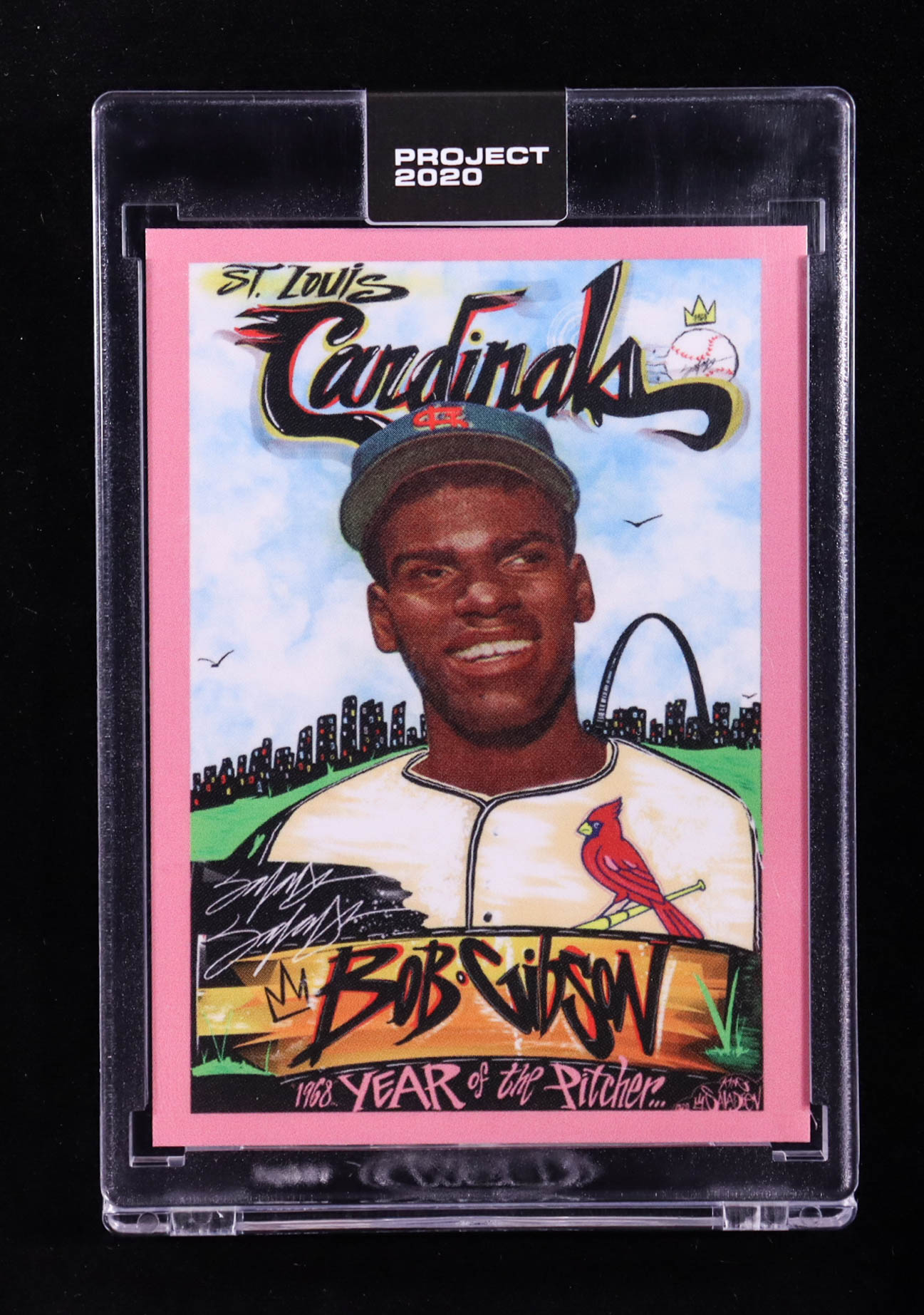 Bob Gibson 2020 Topps Project 2020 #124 / King Saladeen at PristineAuction.com Bob Gibson 2020 Topps Project 2020 #124 / King Saladeen at PristineAuction.com