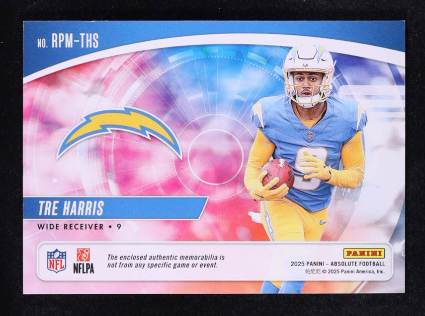 Tre Harris 2025 Absolute Rookie Premiere Materials #15 #194/399 RC at PristineAuction.com Tre Harris 2025 Absolute Rookie Premiere Materials #15 #194/399 RC at PristineAuction.com