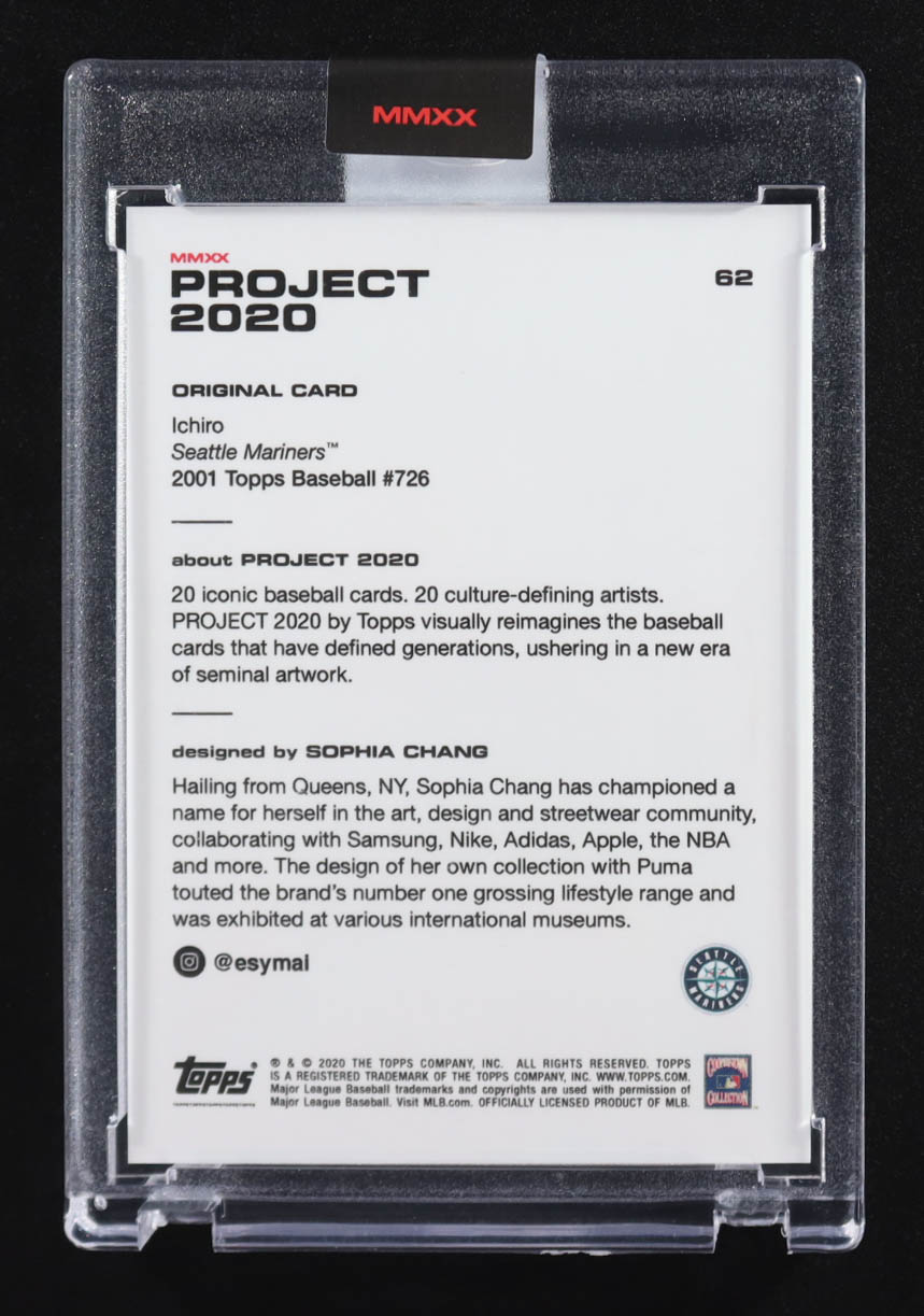 Ichiro Suzuki 2020 Topps Project 2020 #62 Sophia Chang at PristineAuction.com Ichiro Suzuki 2020 Topps Project 2020 #62 Sophia Chang at PristineAuction.com