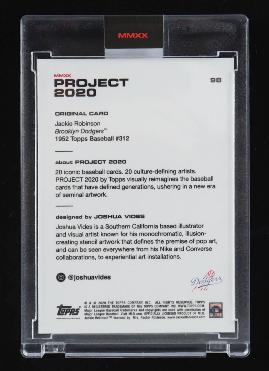 Jackie Robinson 2020 Topps Project 2020 #98 / Joshua Vides at PristineAuction.com Jackie Robinson 2020 Topps Project 2020 #98 / Joshua Vides at PristineAuction.com