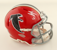 Bijan Robinson Signed Falcons Speed Mini Helmet (Beckett) at PristineAuction.com