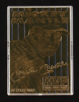 Mickey Mantle 1996 Bleachers 23KT Gold Card - MVP 1956, 1957, 1962 #415 at PristineAuction.com