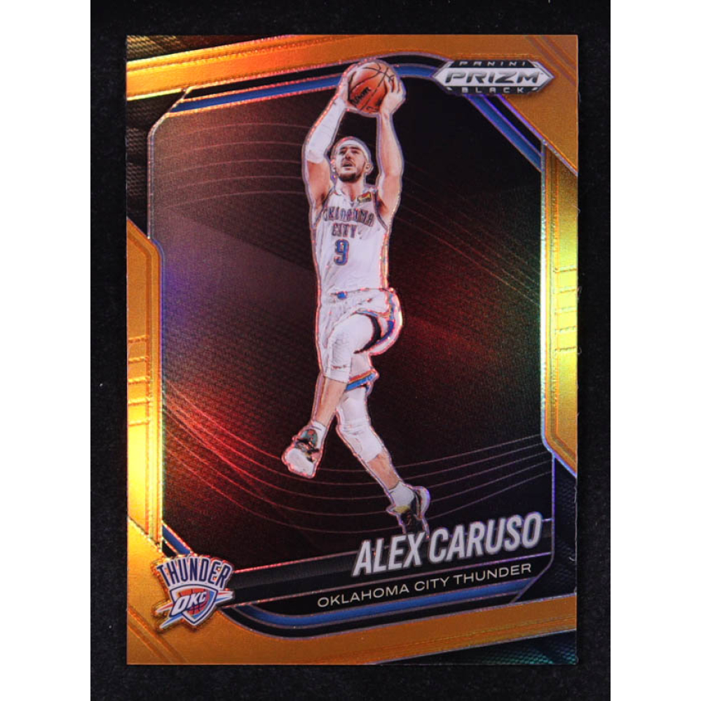 Alex Caruso 2024-25 Panini Prizm Black Prizms Orange #179 #40/49 at PristineAuction.com