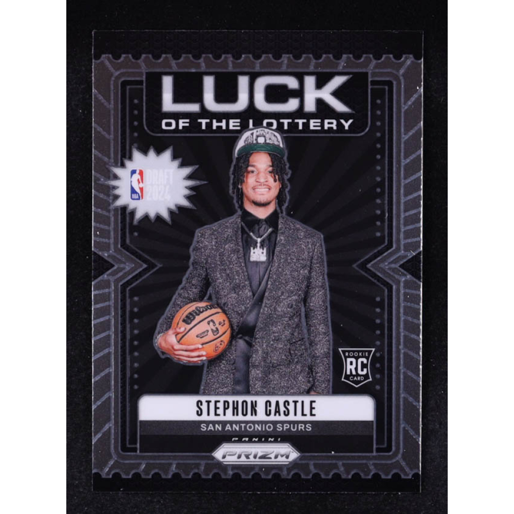 Stephon Castle 2024-25 Panini Prizm Luck of the Lottery #12 RC at PristineAuction.com