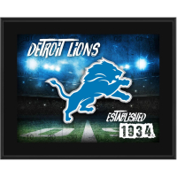 Lions Team Logo Sublimated Plaque at PristineAuction.com