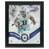 Micah Parsons Cowboys LE Custom Framed Display with Piece of Game-Used Football at PristineAuction.com