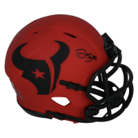 Dalton Schultz Signed Texans Rave Alternate Speed Mini Helmet (Beckett) at PristineAuction.com
