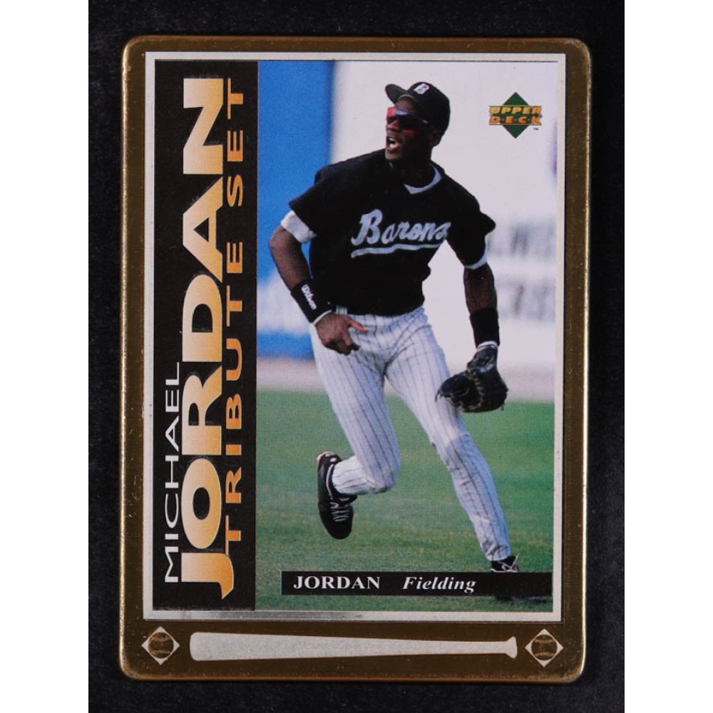 Michael Jordan 1995 Upper Deck Michael Jordan Tribute Set Metal #JT5 RC at PristineAuction.com