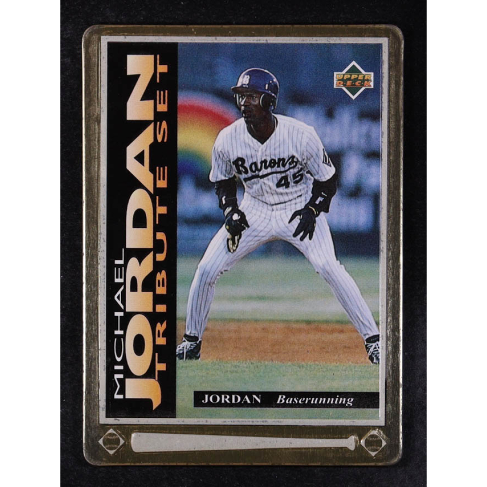 Michael Jordan 1995 Upper Deck Michael Jordan Tribute Set Metal #JT4 RC at PristineAuction.com