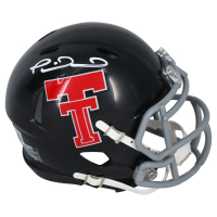 Patrick Mahomes Signed Texas Tech Red Raiders Speed Mini Helmet (Beckett) at PristineAuction.com