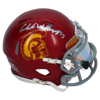 Caleb Williams Signed USC Trojans Speed Mini Helmet with Custom Visor (Fanatics) at PristineAuction.com