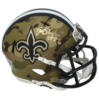Rashid Shaheed Signed Saints Camo Alternate Speed Mini Helmet (Beckett) at PristineAuction.com
