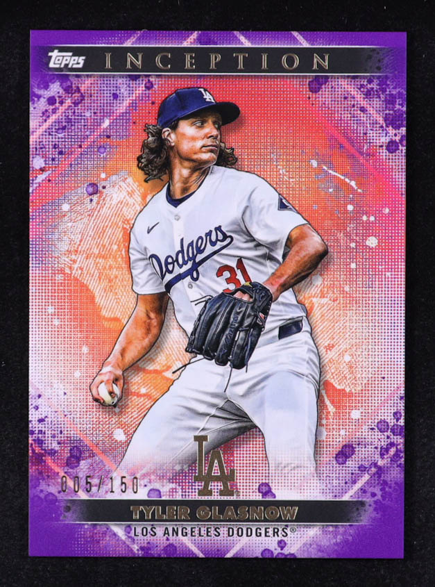Tyler Glasnow 2024 Topps Inception Purple #9 #005/150 at PristineAuction.com Tyler Glasnow 2024 Topps Inception Purple #9 #005/150 at PristineAuction.com