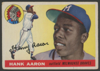 Hank Aaron 1955 Topps #47 at PristineAuction.com