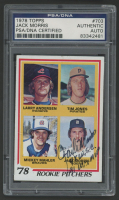 Jack Morris Signed 1978 Topps Rookie Pitchers #703 DP Inscribed "4x WSC" & "91 WS MVP" (PSA) at PristineAuction.com