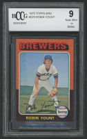 Robin Yount 1975 Topps Mini #223 RC (BCCG 9) at PristineAuction.com