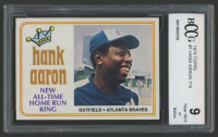Hank Aaron 1974 Topps 715 #1 (BCCG 9) at PristineAuction.com