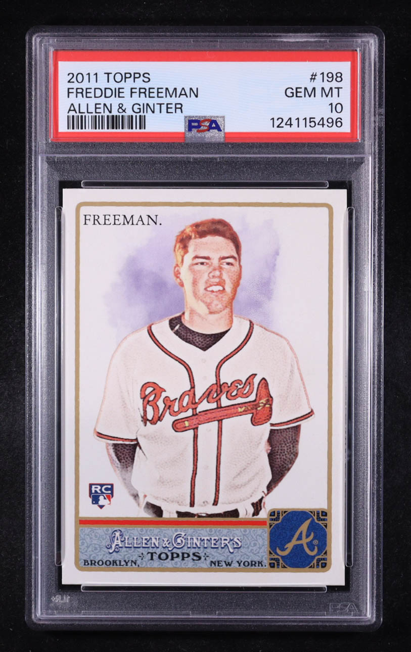 Freddie Freeman 2011 Topps Allen and Ginter #198 RC (PSA 10) at PristineAuction.com Freddie Freeman 2011 Topps Allen and Ginter #198 RC (PSA 10) at PristineAuction.com