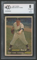Whitey Ford 1957 Topps #25 (BCCG 8) at PristineAuction.com