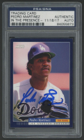 Pedro Martinez Signed 1993 Score #554 RC (PSA) at PristineAuction.com