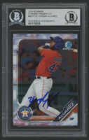 Yordan Alvarez Signed 2019 Bowman Chrome Prospects #BCP123 (BGS) at PristineAuction.com