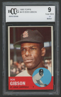 Bob Gibson 1963 Topps #415 (BCCG 9) at PristineAuction.com