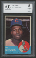 Lou Brock 1963 Topps #472 (BCCG 8) at PristineAuction.com