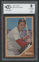 Stan Musial 1962 Topps #50 (BCCG 8) at PristineAuction.com