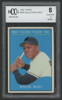 Willie Mays 1961 Topps #482 MVP (BCCG 8) at PristineAuction.com