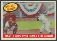 Mickey Mantle 1959 Topps #461 Baseball Thrills at PristineAuction.com
