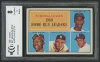 1961 Topps #43 NL Home Run Leaders / Ernie Banks / Hank Aaron / Ed Mathews / Ken Boyer (BCCG 8) at PristineAuction.com